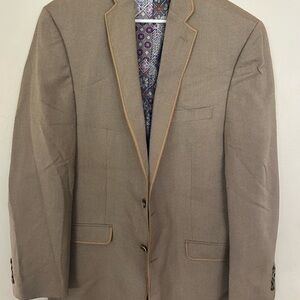 Van Heusen Light Brown Blazer with Patterned Lining